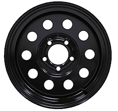 15X6 5-4.5 Lug Black Mod Wheel Trailer Wheel | Tires4That by Gallagher ...