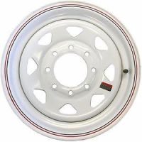 16X6 8-6.5 WHITE SPOKE